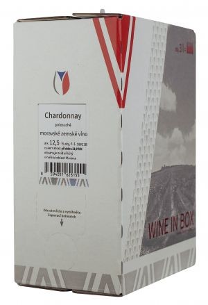 BiB 3l CHardonnay 3 L,moravské zemské víno,č.